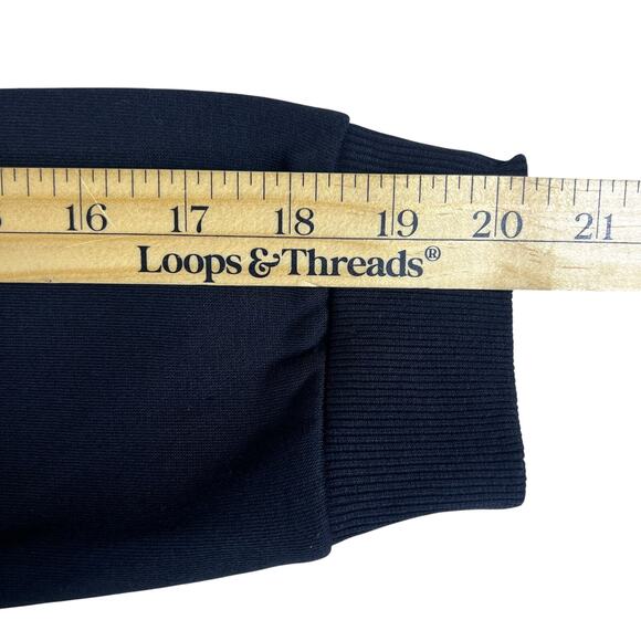 Dallas Cowboys Cropped Hoodie M Sequin Star Cozy Black Fleece Pullover NFL Cuce - Picture 12 of 13